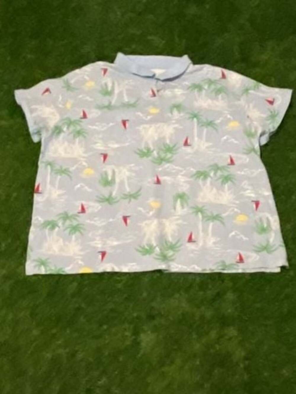 Lands end Clothing Men's Dogwood Polo Short Sleeve Shirt